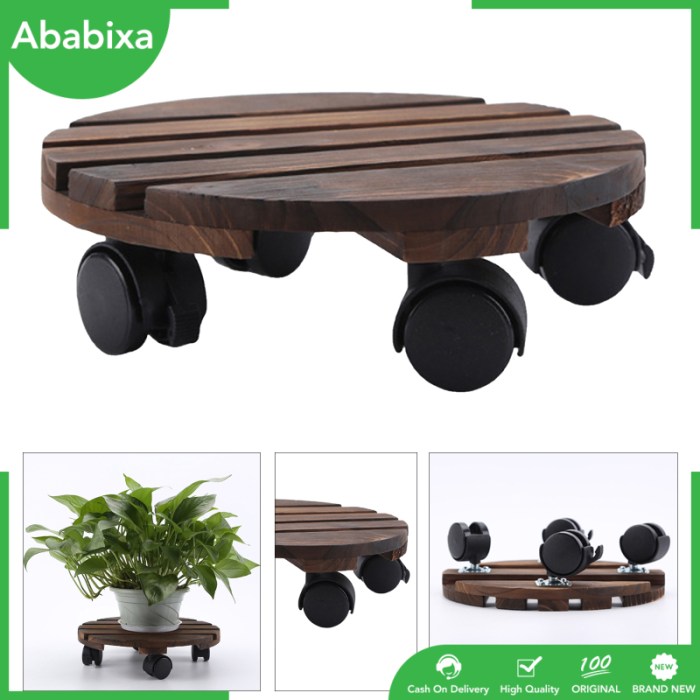 Outdoor rolling planter trolley furniture