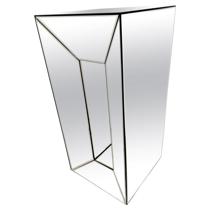 Custom Carpentry: Mirrored Pedestals Mirrored corner display pedestal furniture