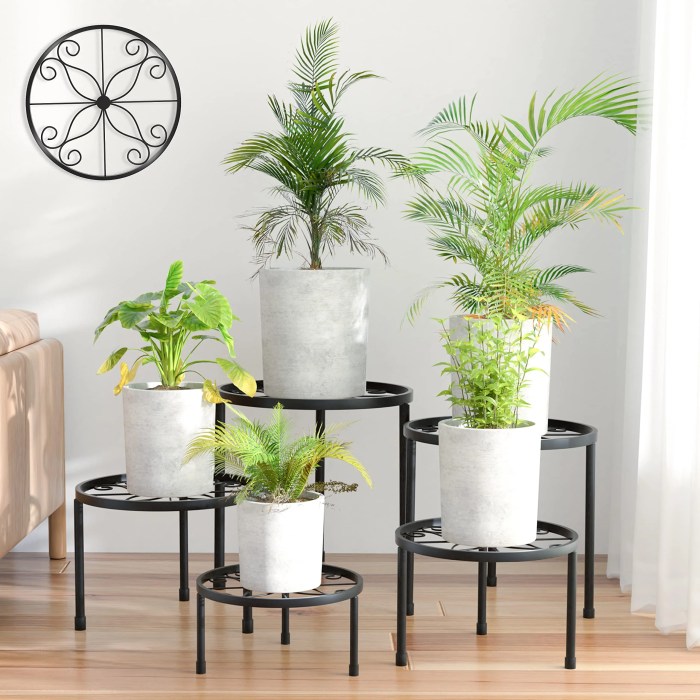 Living and Home 3 tier Magna Free Form Multi Tiered Plant Stand ... Nesting plant stand furniture with tiers