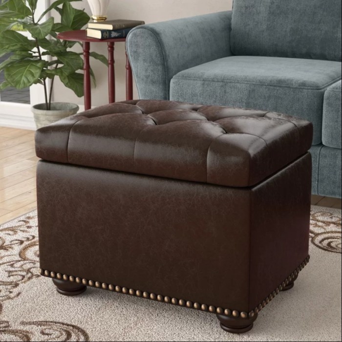 Upholstered Tufted Storage Ottoman Bench - DH Furniture Upholstered Tufted Storage Ottoman Bench - DH Furniture
