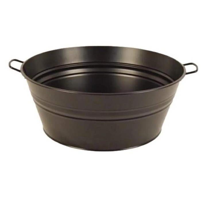 Niftyhomestead Galvanized metal tub planter bench furniture