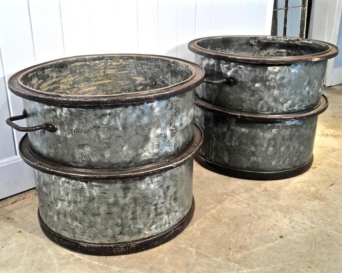 Silver Oval Galvanized Metal Tub Planters, For Garden at Rs 700/piece ... Galvanized metal tub planter bench furniture