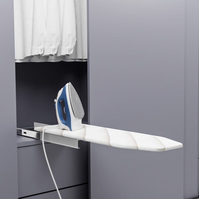 Wall Ironing Board | Fold Down Ironing Board | Venace Fold-down ironing board furniture end cabinet
