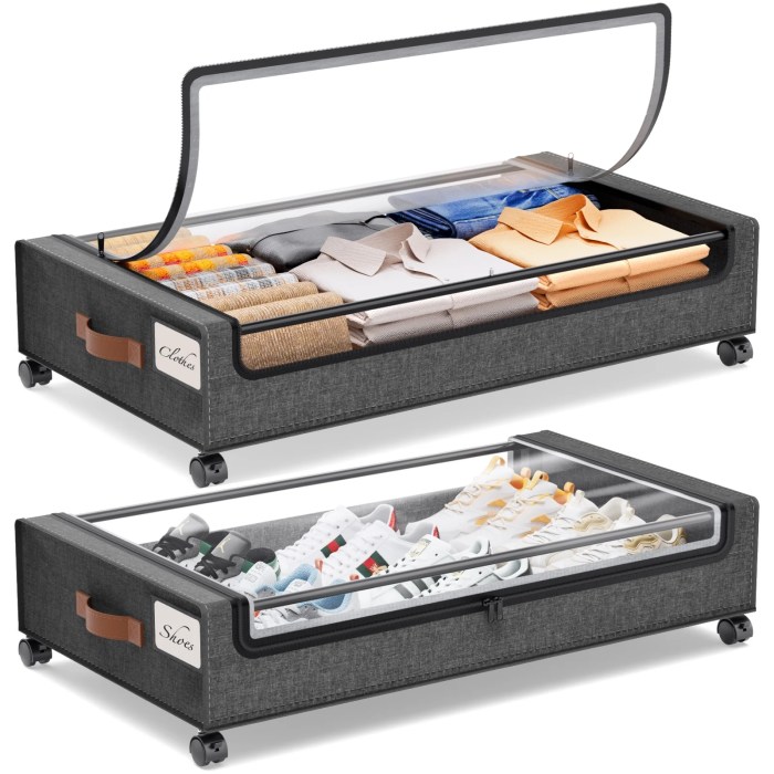Free Shipping! Yecaye Rolling Under Bed Storage, 2 Pack Underbed ... Free Shipping! Yecaye Rolling Under Bed Storage, 2 Pack Underbed ...