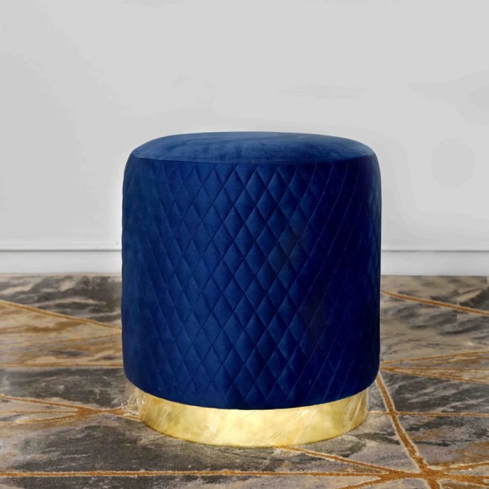 VECTOR QUILTED VELVET FABRIC POUFEE / STOOL - DECOR PLANET INDIA VECTOR QUILTED VELVET FABRIC POUFEE / STOOL - DECOR PLANET INDIA