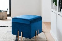 Velvet puff stool furniture for bedroom