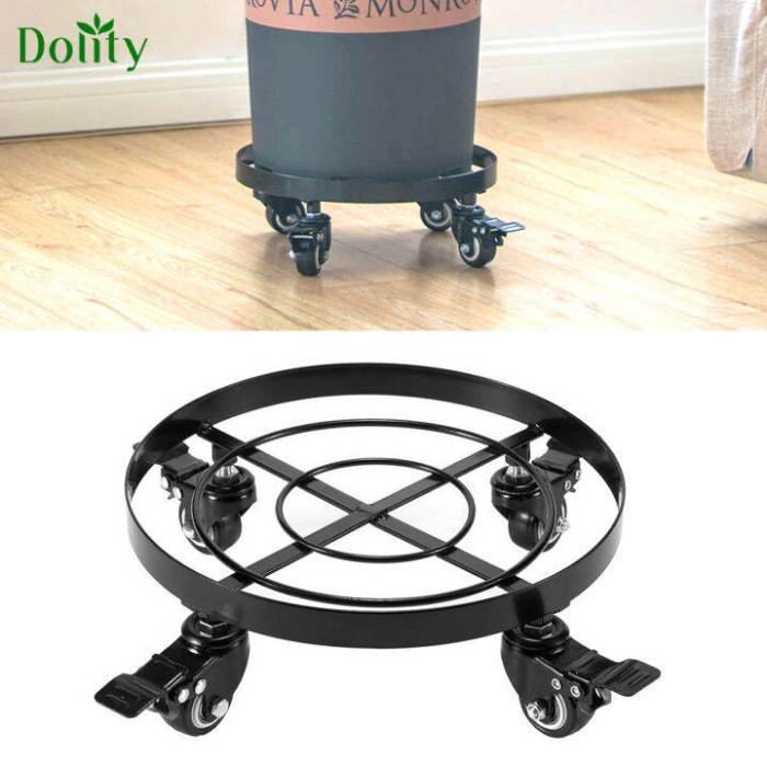 Outdoor rolling planter trolley furniture