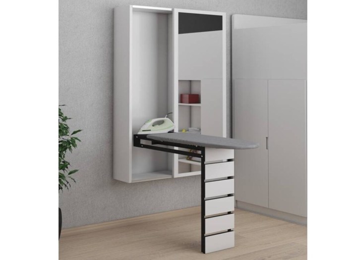 Folding Ironing Board Cabinet Ironing Board With Mirrored - Etsy Folding Ironing Board Cabinet Ironing Board With Mirrored - Etsy