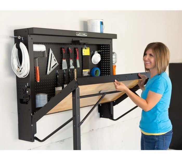Studio Designs Futura Craft Station with Folding Shelf (10095,10096,10097) Wall-mounted folding craft station furniture
