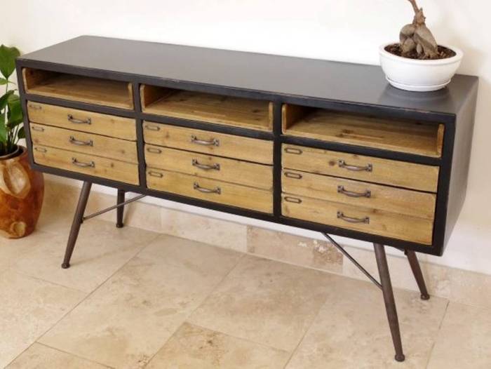 industrial sideboard part of our factory range by cambrewood ... Industrial spool sideboard console furniture